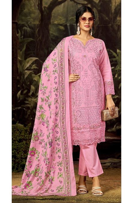 Bilqis B 209 A To D Cambric Lawn Cotton Pakistani Salwar Suits Exporters In India